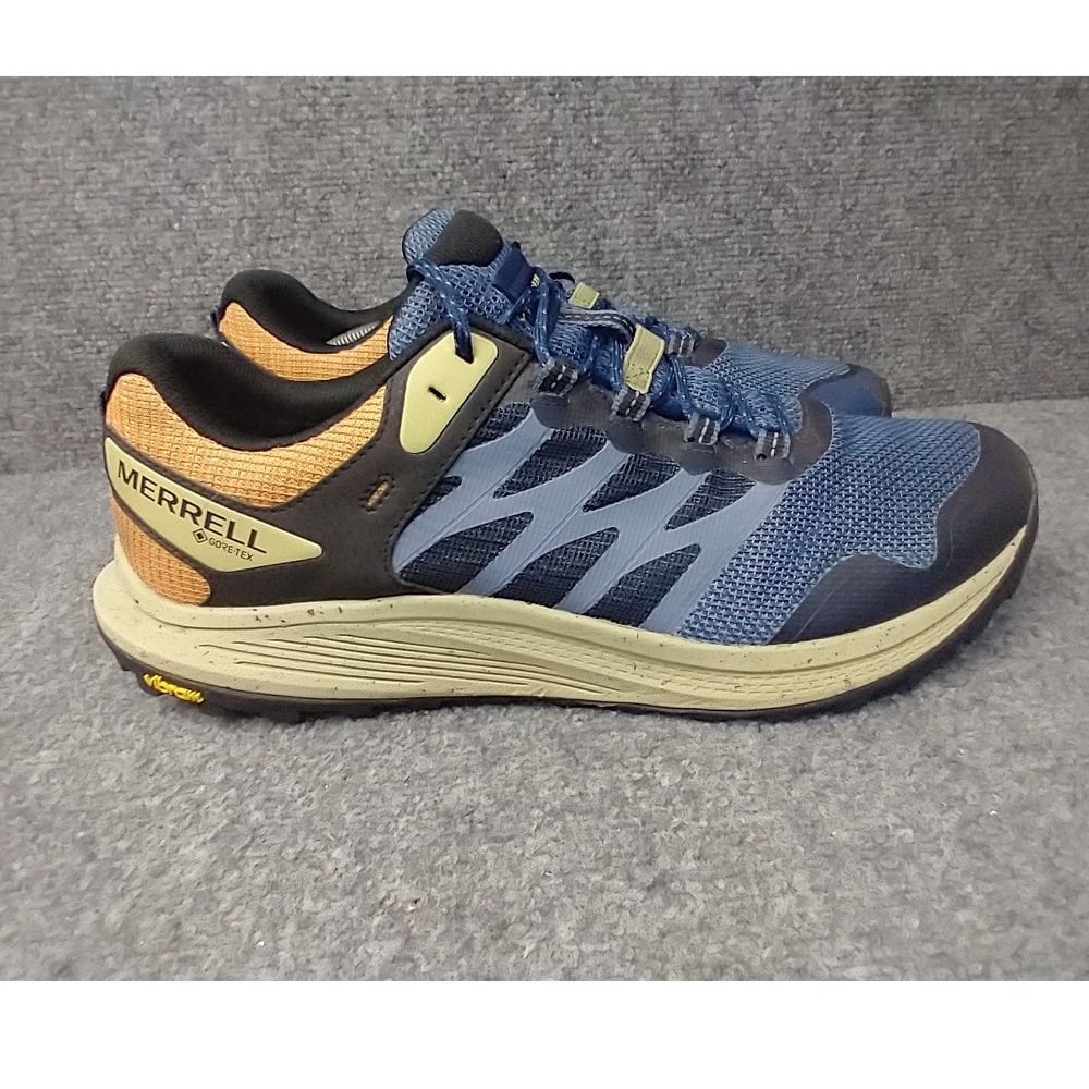 Merrell Nova 2 Gore-Tex Trail Running Shoes Mens 13 Blue Orange J068427